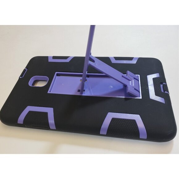 Purple & Black Cover Case For Samsung Galaxy Tab Tablet A 8.0 2017 T380 - Picture 5 of 6